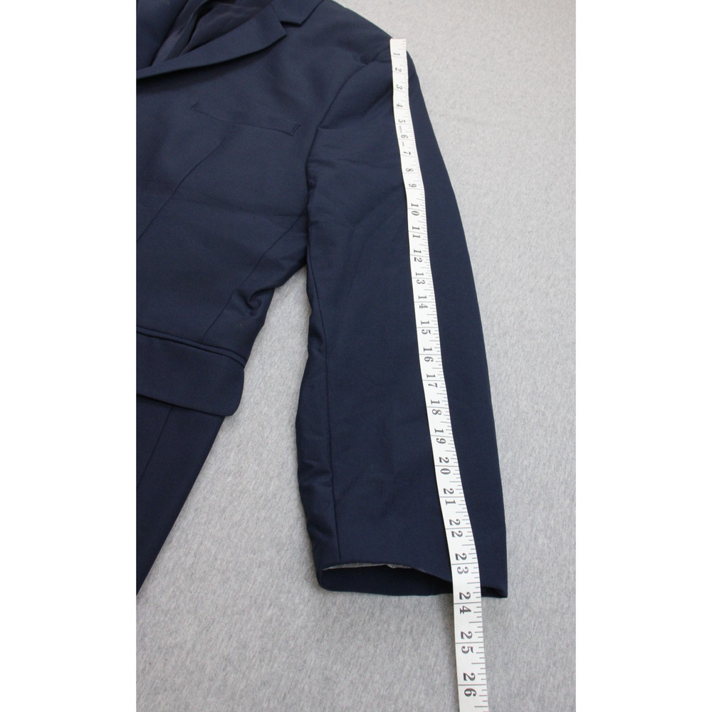 Calvin Klein Blazer Mens Size XL Navy Blue Stretch Slim Fit 2 Button Lined - Picture 6 of 11